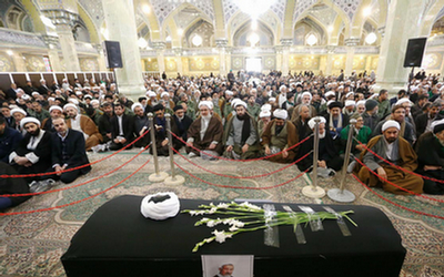 40 تصویر از مراسم تشییع آیت‌الله مؤمن تا مراسم بزرگداشت در مسجد اعظم