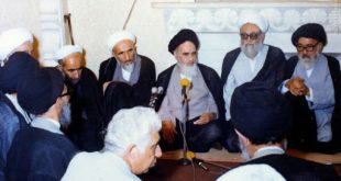 دیدار علمای مشهد با امام خمینی