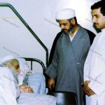 آیت الله العظمی سید ابوالقاسم خویی در دوران بستری در بیمارستان بغداد