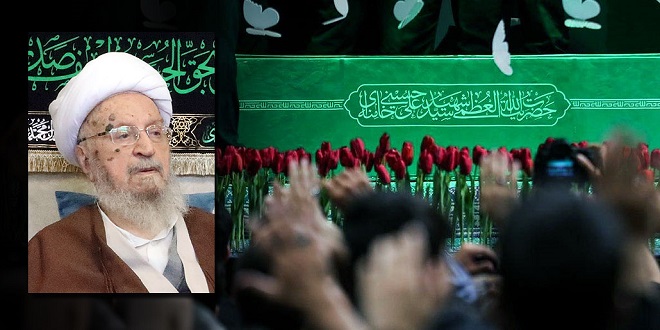 پنج نکته ضروری آیت‌الله مکارم شیرازی به‌ مناسبت تشییع رهبر شهید انقلاب